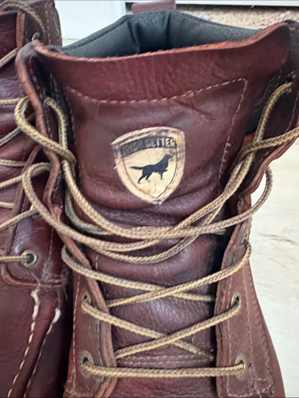 Irish Setter Brown Leather Moc Toe Lace-Up Boots